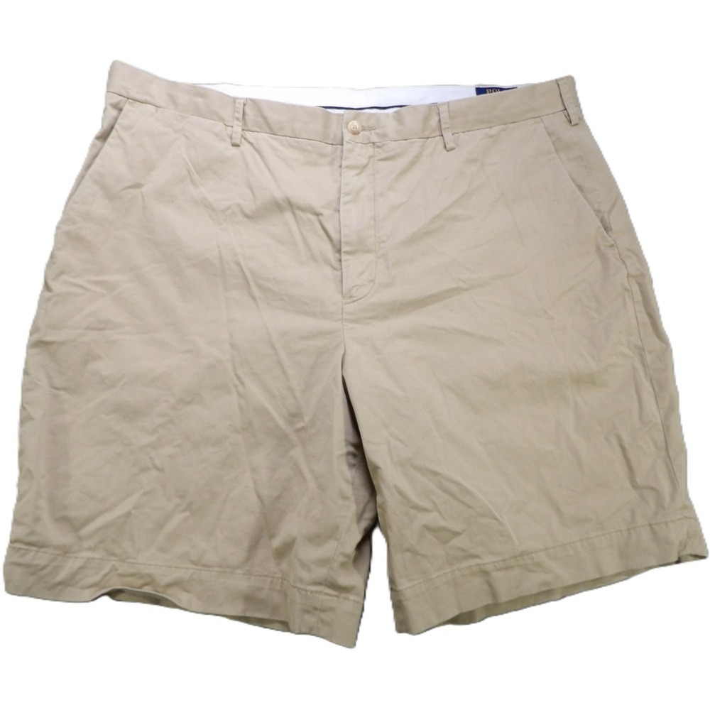 Polo Ralph Lauren Stretch Classic Fit Chino Shorts Cotton Men 42 Beige Tan Khaki